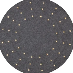 LED-valaistu kuusenalusmatto Star Trading Granne, 80cm, harmaa