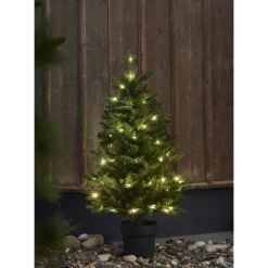 LED-valaistu joulukuusi Star Trading Byske, 90cm, vihreä