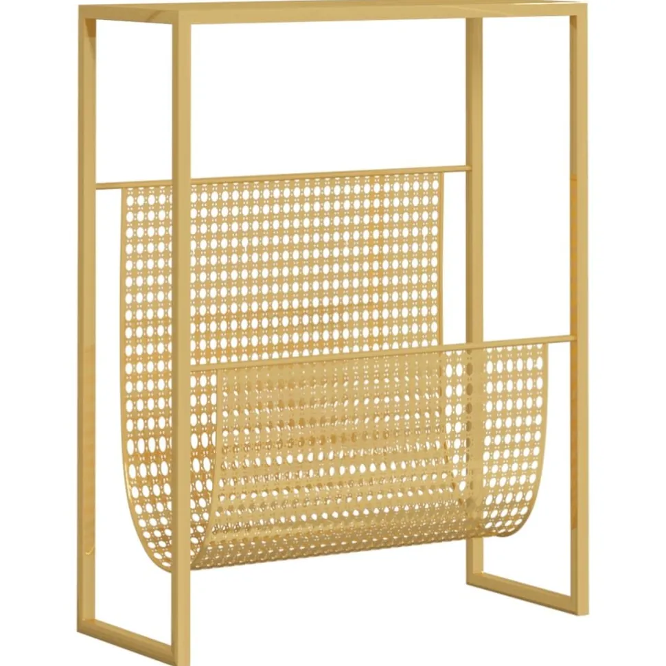 Lehtiteline musta 35x15x45 cm teräs (31668)