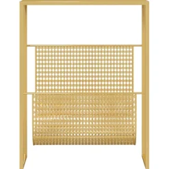Lehtiteline musta 35x15x45 cm teräs (31668)