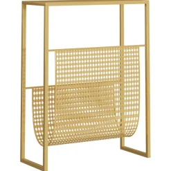 Lehtiteline musta 35x15x45 cm teräs (31668)