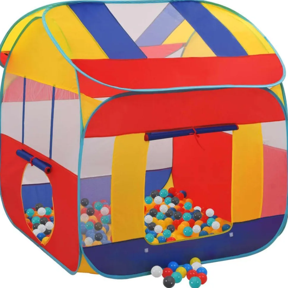 Leikkiteltta 123x120x126 cm 550 pallolla eri värejä