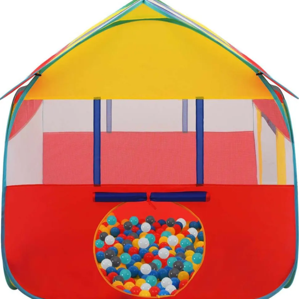 Leikkiteltta 123x120x126 cm 550 pallolla eri värejä