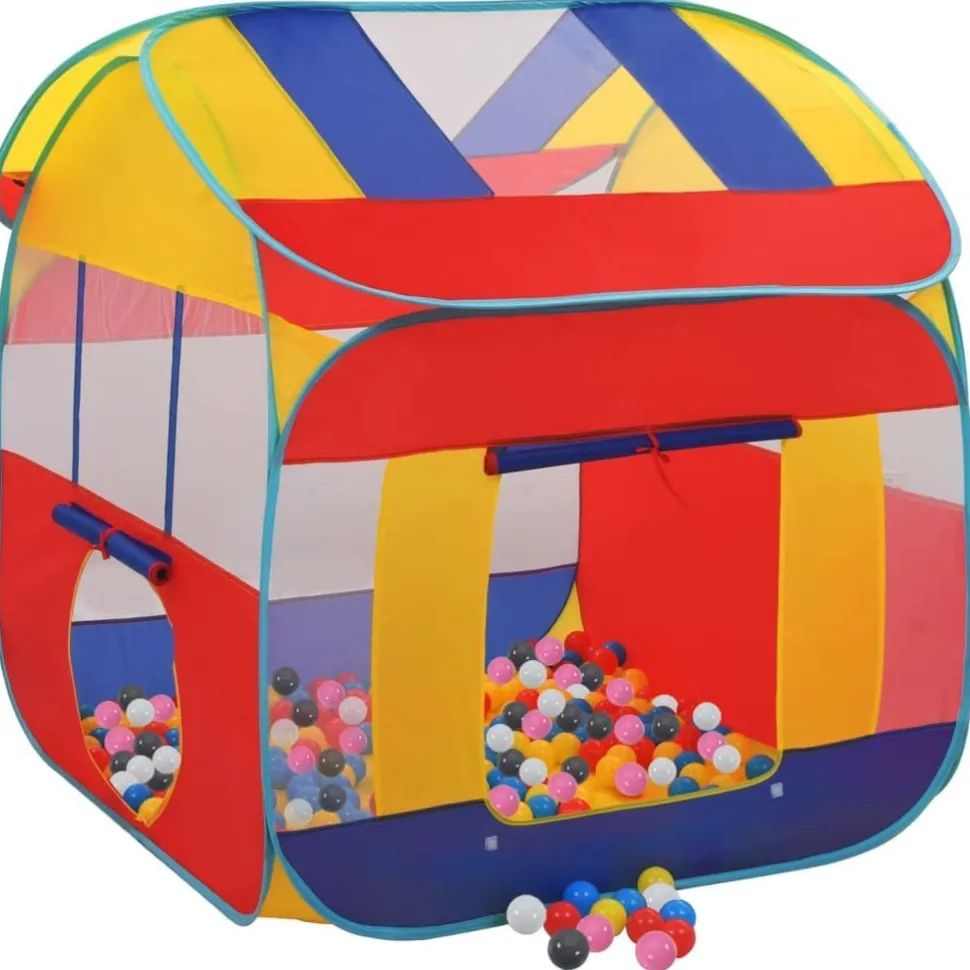 Leikkiteltta 123x120x126 cm 550 pallolla eri värejä