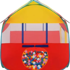Leikkiteltta 123x120x126 cm 550 pallolla eri värejä