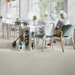 Linoleumilaatta Forbo Marmoleum Click Silver Shadow 30x60 cm vaalea harmaa