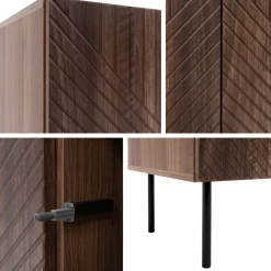 Lipasto ART DECO 4D, ruskea (2364)