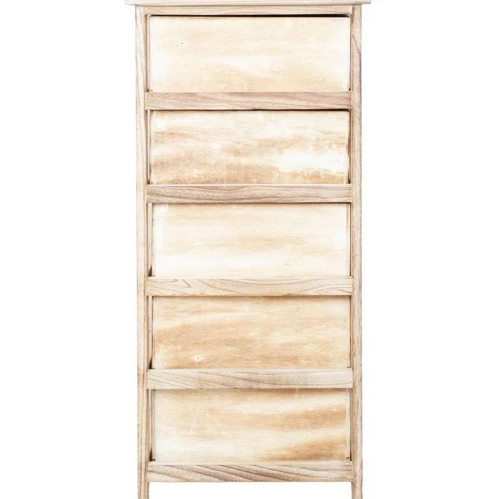 Lipasto Home4You KASEKE 5 säilytysosalla 40x29x90 cm, luonnonväri, beige