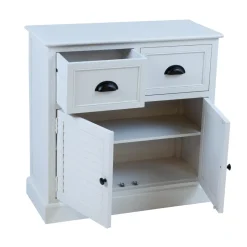 Lipasto Home4You Meldon 75x33x75cm, valkoinen