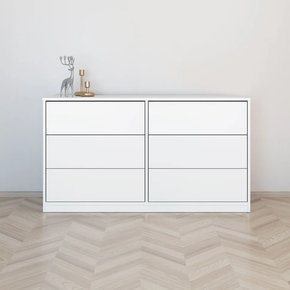 Lipasto Inaria Koti, 3+3 laatikkoa, mittatilaus, grafiitinharmaa