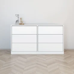 Lipasto Inaria Koti, 3+3 laatikkoa, mittatilaus, grafiitinharmaa