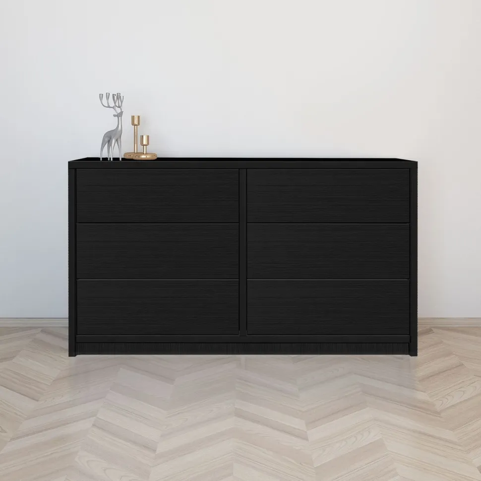 Lipasto Inaria Koti, 3+3 laatikkoa, mittatilaus, grafiitinharmaa