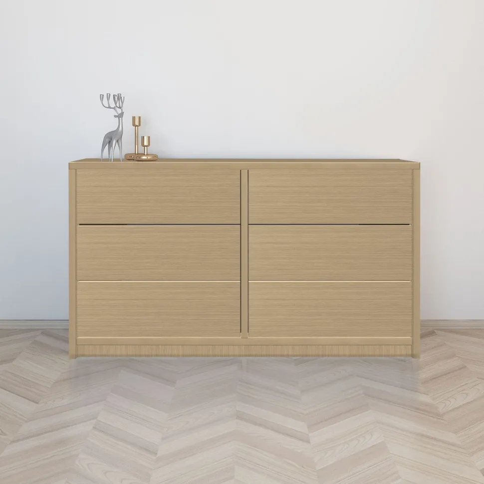Lipasto Inaria Koti, 3+3 laatikkoa, mittatilaus, grafiitinharmaa