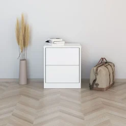 Lipasto Inaria Koti, 2 laatikkoa, mittatilaus, valkoinen