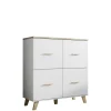Lipasto LOTTA 110 4D, valkoinen/beige (6952)