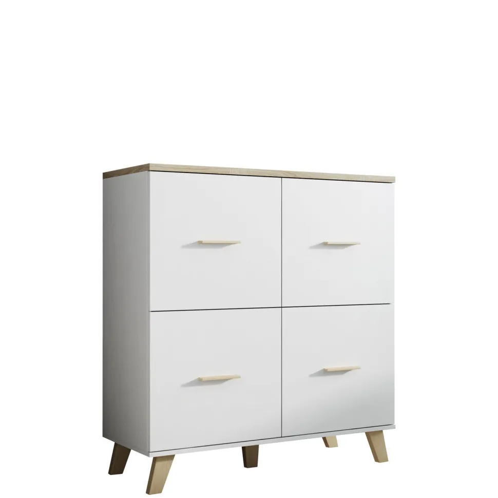 Lipasto LOTTA 110 4D, valkoinen/beige (6952)