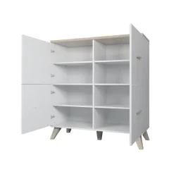 Lipasto LOTTA II 110 4D, beige/musta (2612)