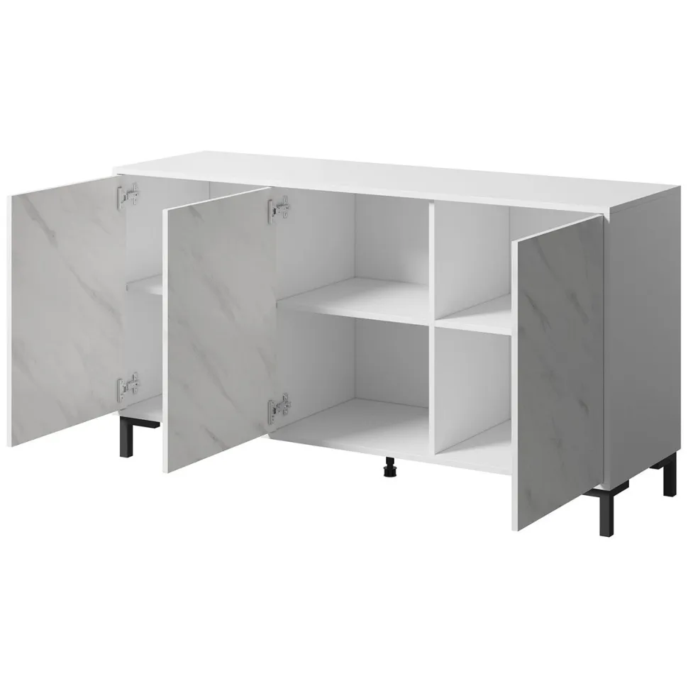 Lipasto MARMO 150 3D, valkoinen (7271)