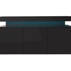 Lipasto Nomla 3D 160 GLOSSA 03, LED-valaistuksella, 83x160cm, valkoinen