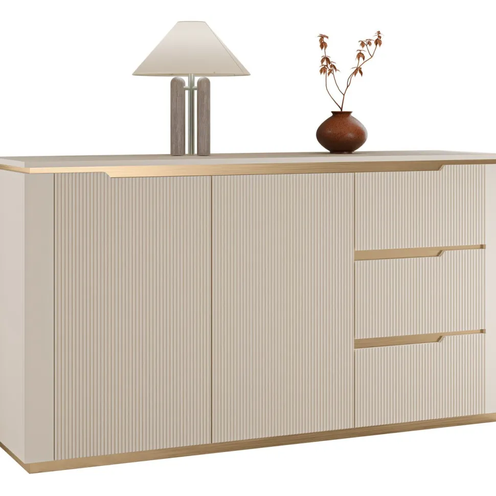 Lipasto Nomla 2D3S HILAFIN, 153x84cm, beige