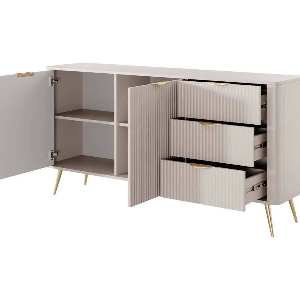 Lipasto Nomla 2D3S LANTE, 82x164cm, musta