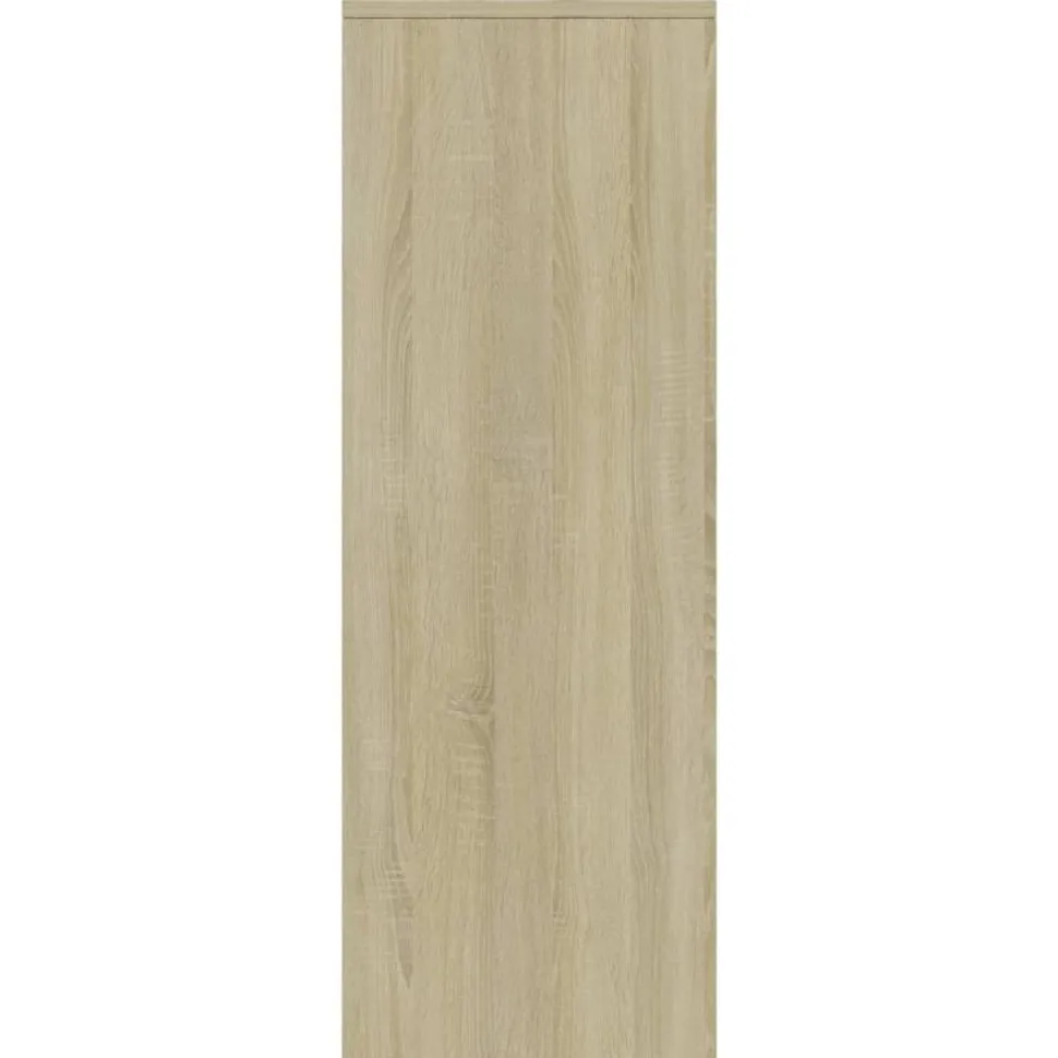 Lipasto 6 vetolaatikolla sonoma-tammi 50x34x96 cm lastulevy