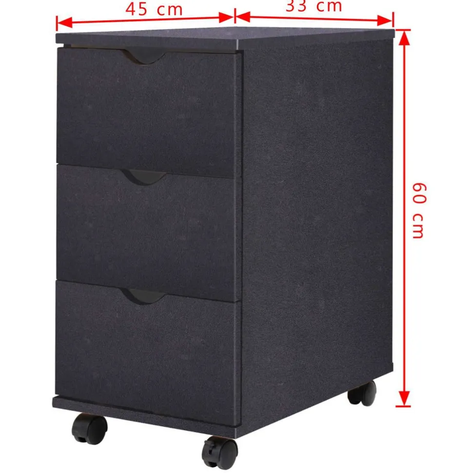 Lipasto 33x45x60 cm musta (45726)