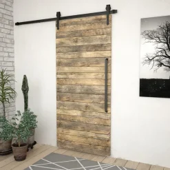 Liukuoven asennussarja teräs 200 cm musta