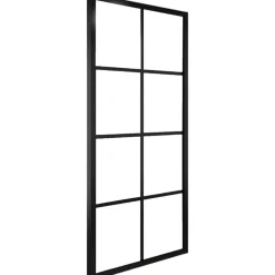 Liukuovi alumiini ja ESG-lasi 76x205 cm musta