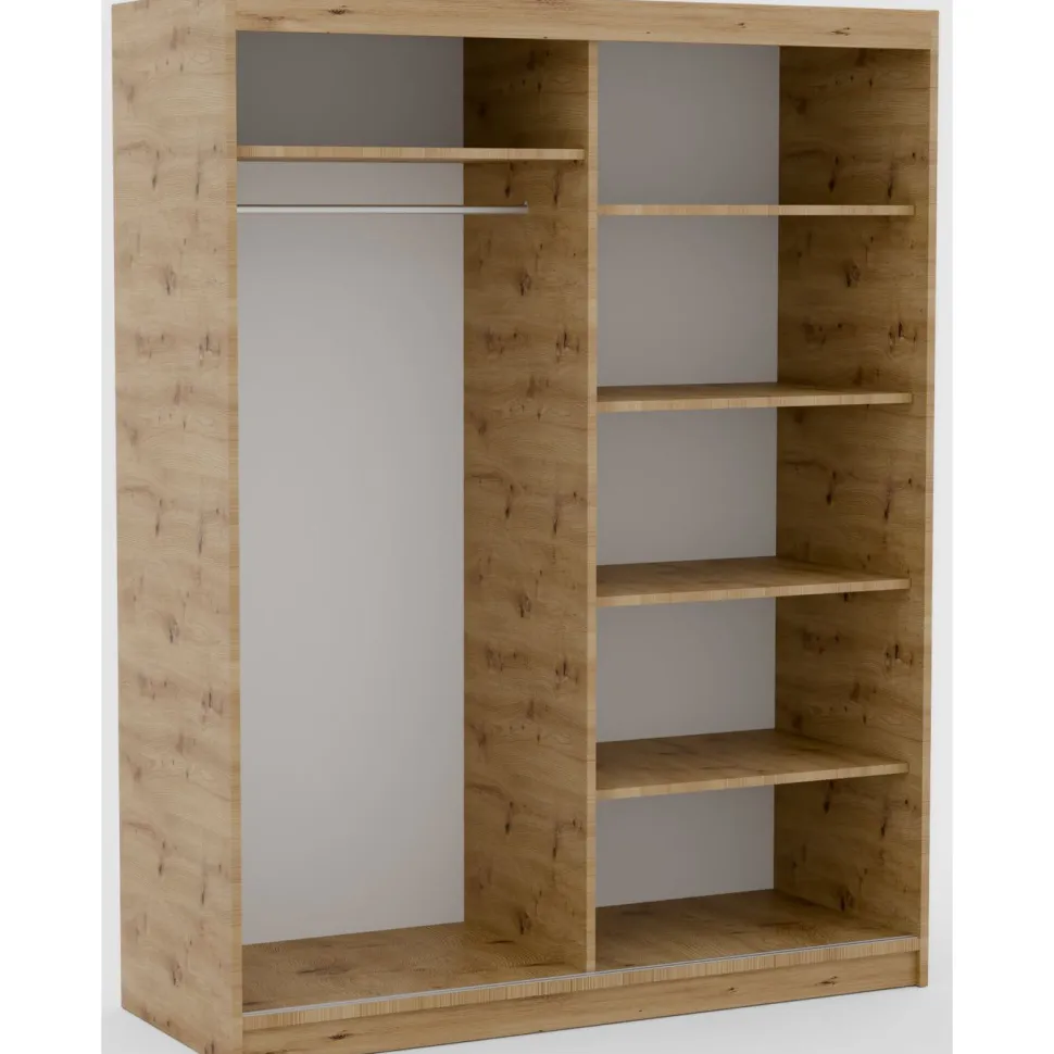 Liukuovikaappi ADKR Delia 100, luonnonruskea