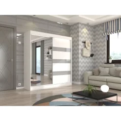 Liukuovikaappi ADKR Toura 120, valkoinen