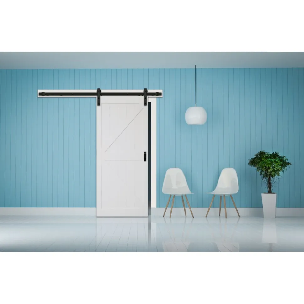 Liukuovi Mirror Line Ladon Ovi -valmispaketti 914 mm valkoinen