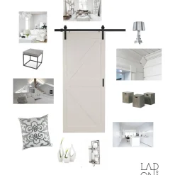 Liukuovi Mirror Line Ladon Ovi -valmispaketti 914 mm valkoinen