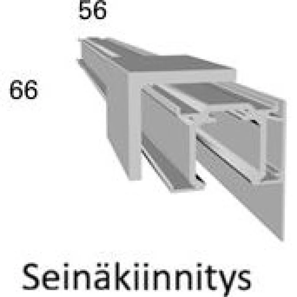 Liukuovi Nettiovi Sointu, yläkantoinen, mittojen mukaan