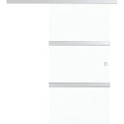 Liukuovi soft-stopeilla ESG-lasi ja alumiini 76x205 cm