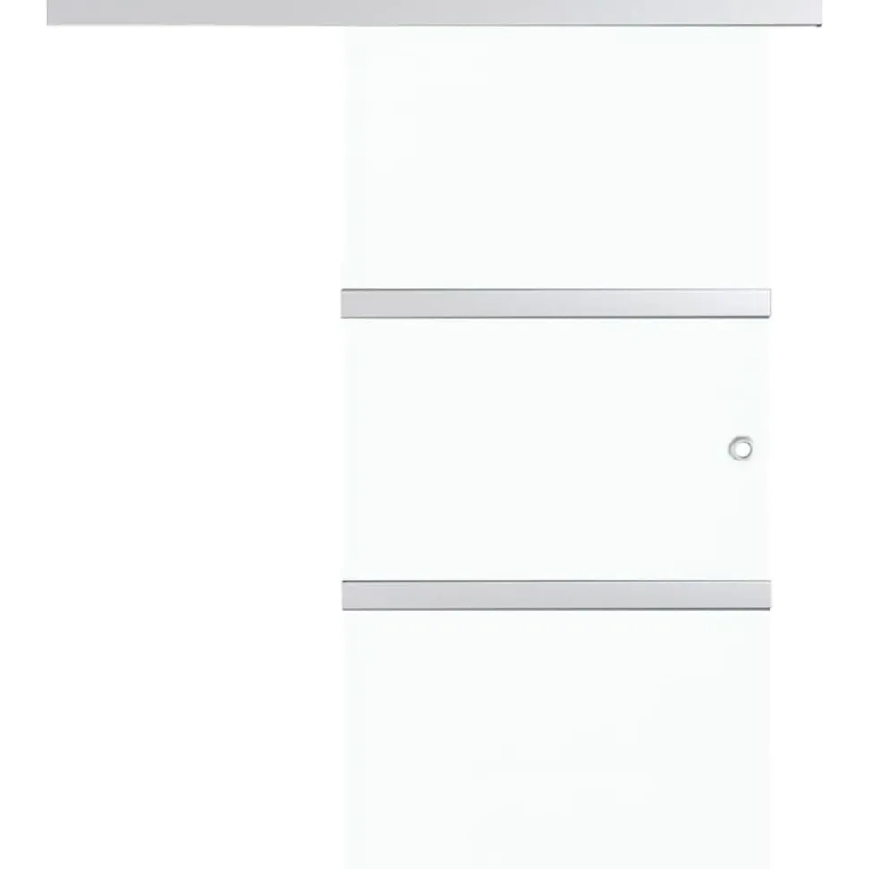 Liukuovi soft-stopeilla ESG-lasi ja alumiini 76x205 cm