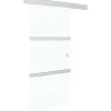 Liukuovi soft-stopeilla ESG-lasi ja alumiini 90x205 cm