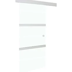 Liukuovi soft-stopeilla ESG-lasi ja alumiini 90x205 cm
