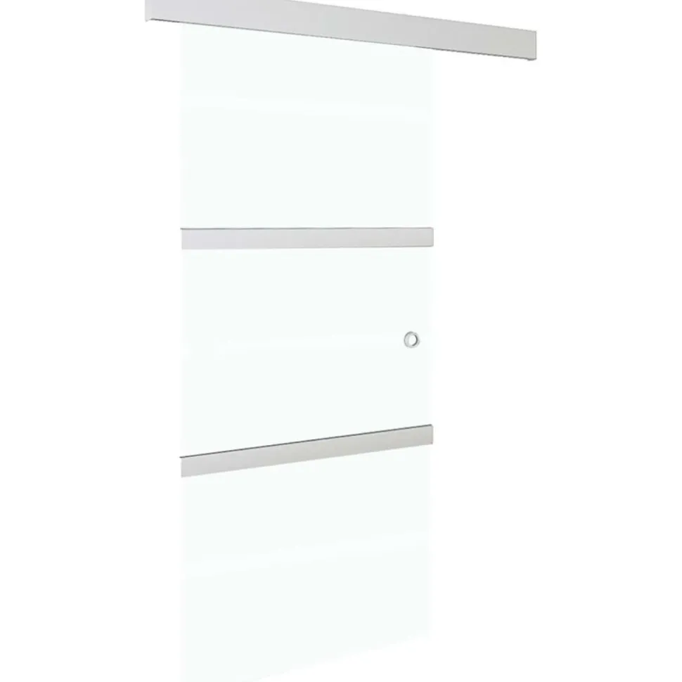 Liukuovi soft-stopeilla ESG-lasi ja alumiini 90x205 cm