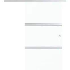 Liukuovi soft-stopeilla ESG-lasi ja alumiini 90x205 cm