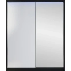 Liukuovivaatekaappi Nomla CAMINO I, LED-valaistuksella, peilillä, 150x200cm
