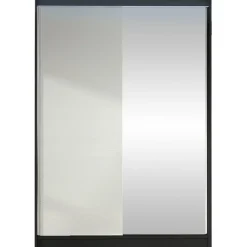 Liukuovivaatekaappi Nomla LINO I, LED-valaistuksella, peilillä, 120x200cm