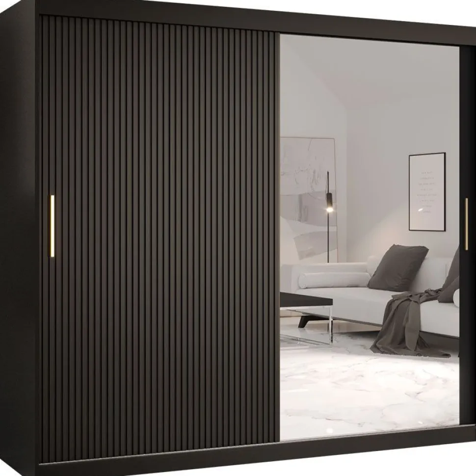 Liukuovivaatekaappi Nomla RIFLO SLIM 2 200, 200x200cm