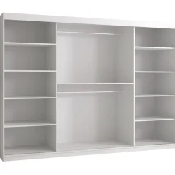 Liukuovivaatekaappi Nomla RIFLO SLIM 2 250, 250x200cm
