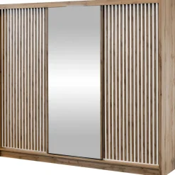 Liukuovivaatekkaappi Nomla LONDON 250 L, 250x215cm, ruskea