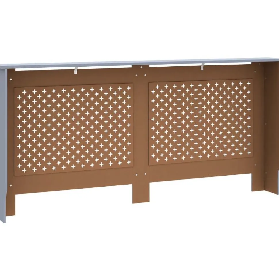 Lämpöpatterin suoja antrasiitti 172x19x81 cm mdf