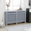 Lämpöpatterin suoja antrasiitti 152x19x81 cm mdf