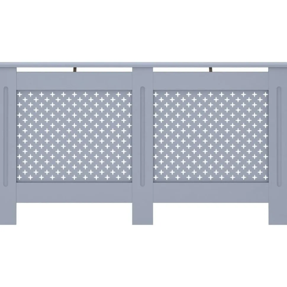 Lämpöpatterin suoja antrasiitti 152x19x81 cm mdf