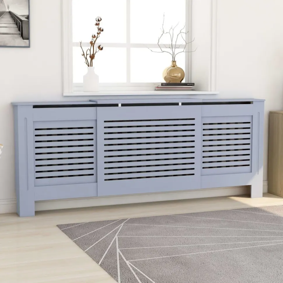 Lämpöpatterin suoja harmaa mdf 205 cm