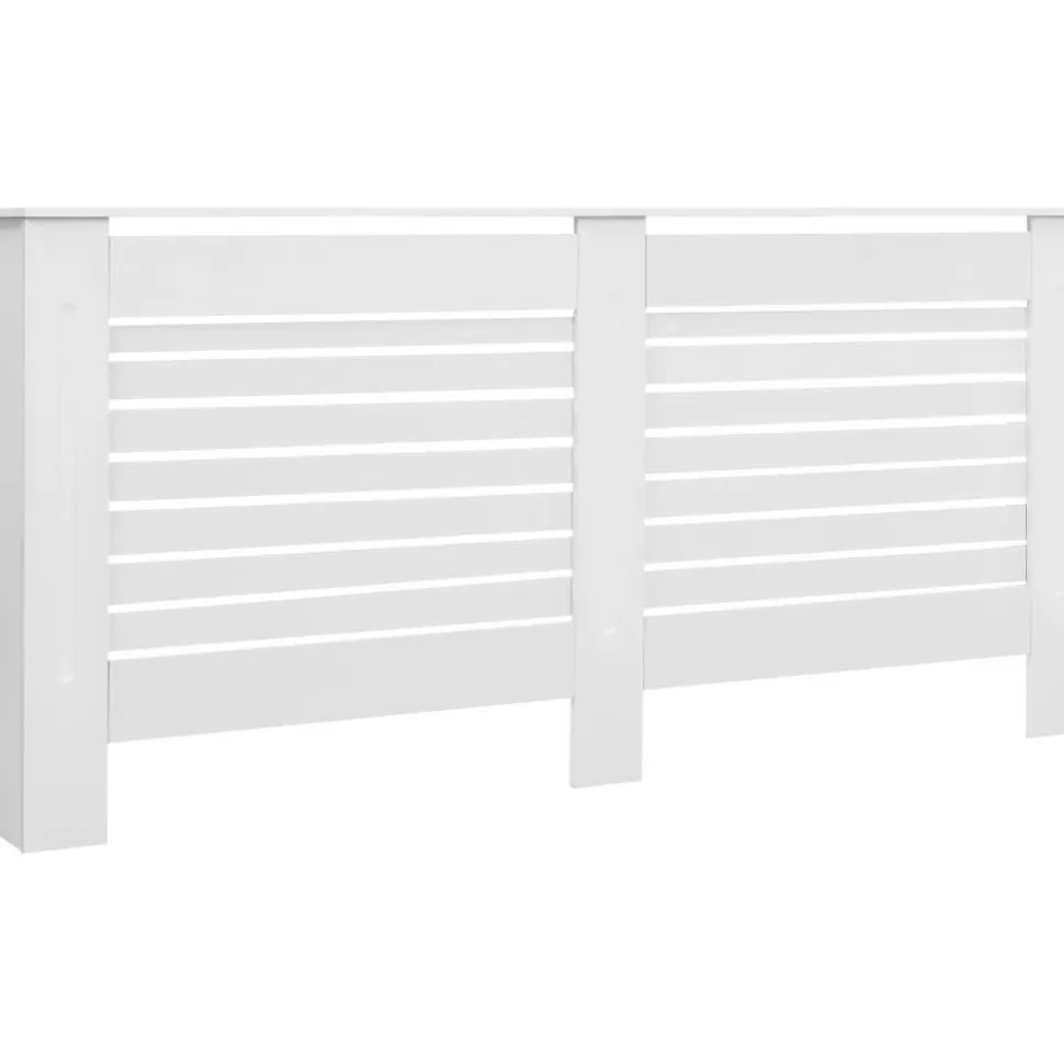 Lämpöpatterin suoja MDF 172x19x81.5 cm valkoinen